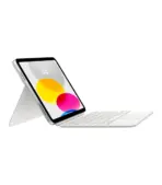 Magic Bluetooth Folio Keyboard for iPad (10th Gen) with Touchpad (Multi Touch Gestures, White)